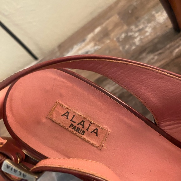 Alaia Eyelet Slingback Heels - Picture 2 of 12